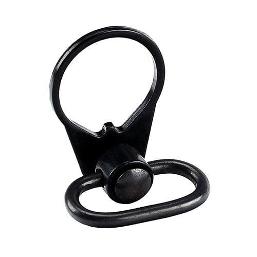 L'AR-15 End Plate con QD Sling Swivel in acciaio offre un attacco rapido, design ambidestro e una connessione sicura per cacciatori e professionisti.